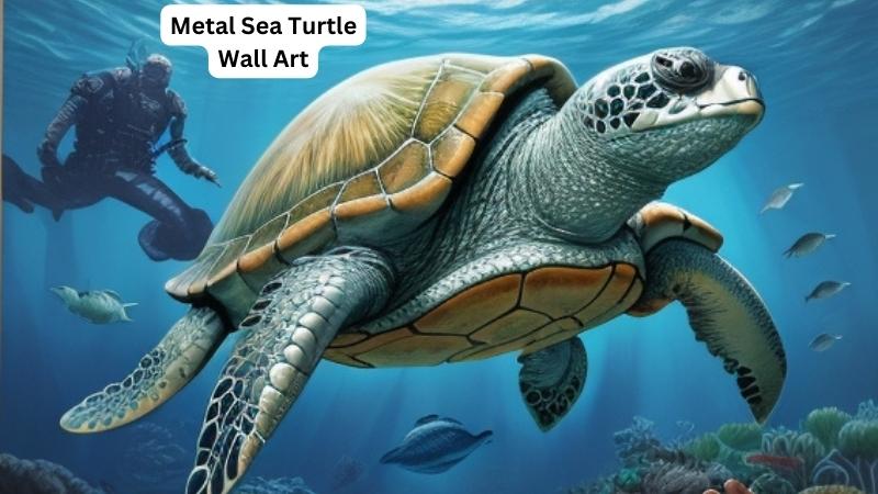 Metal Sea Turtle Wall Art